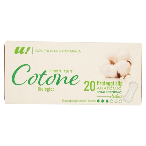 PROTEGGI SLIP ANATOMICI in Cotone Biologico U! Confronta e Risparmia